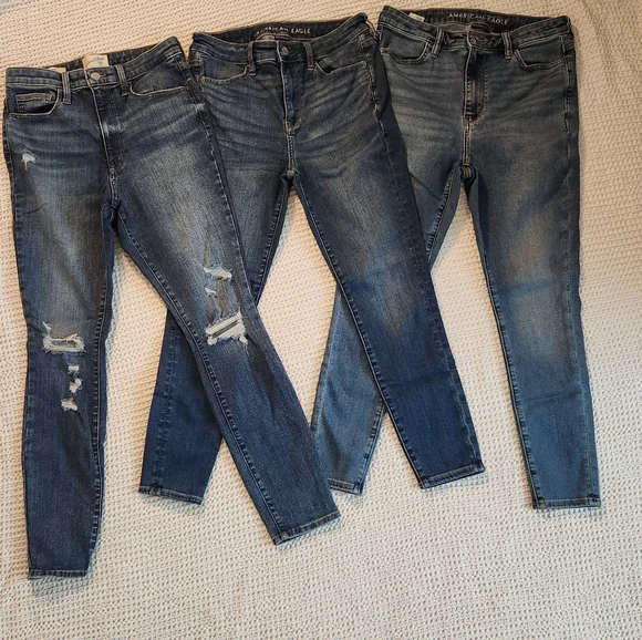 American Eagle Outfitters Women's Blue Jeans - Picture 2 of 7
